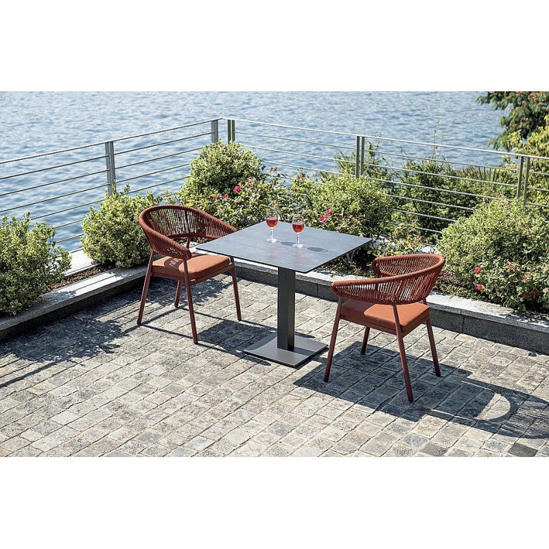 Piano In Hpl 80 X 80 In Rilievo Colore Ruggine Moia