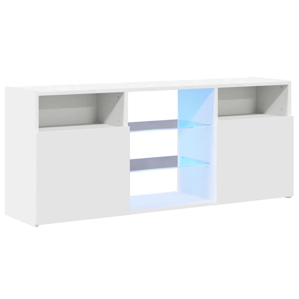 Mobile Porta TV con Luci LED Bianco 120x30x50 cm 804301