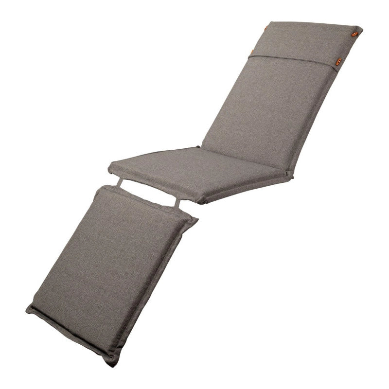 Set di 4 Cuscini Per Sdraio Colore Grigio Melange