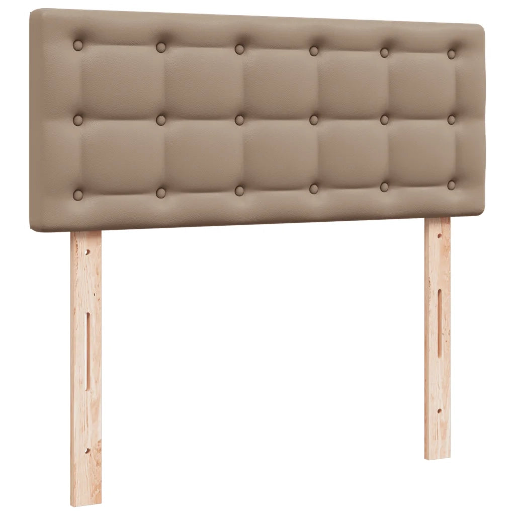 Giroletto a Molle con Materasso Cappuccino 90x200 cm Similpelle