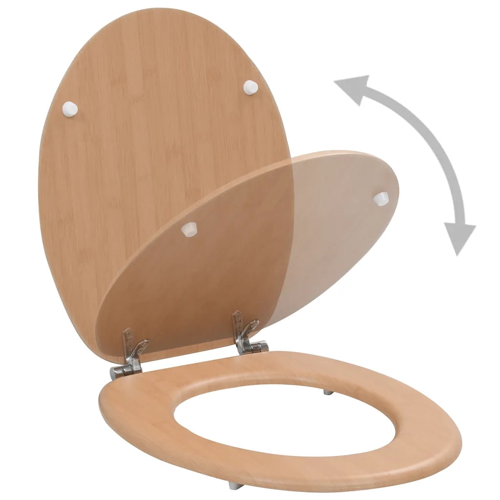 Tavoletta WC con Coperchio MDF Design a Bamb¨´ CFW1440461