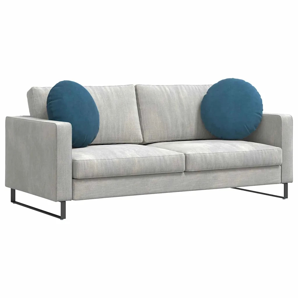 Cuscini per Seduta 2 pcs Blu Ø50 x 19 cm Velluto 42014173