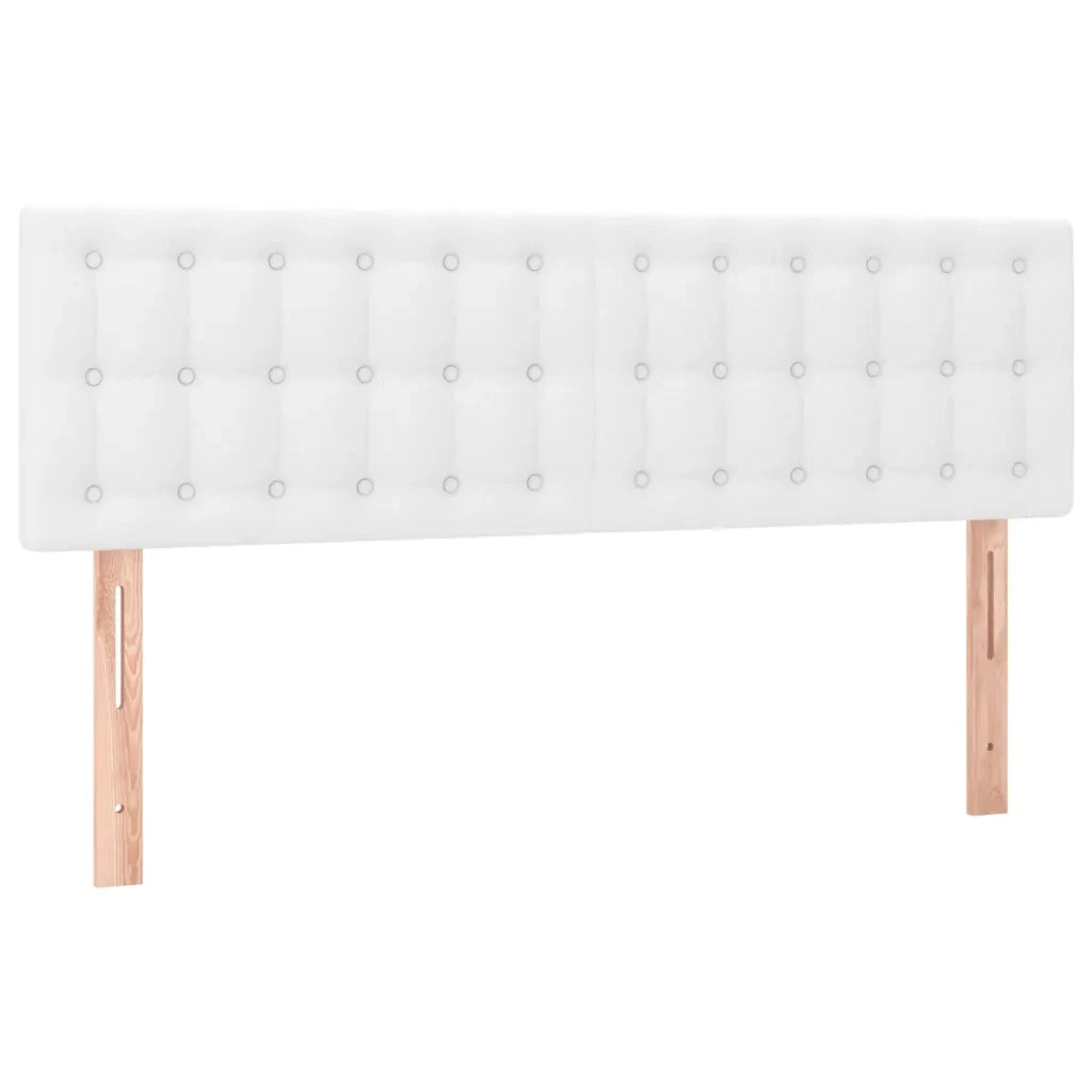 Testiera | Testata Bianca 144x5x78/88 cm in Similpelle