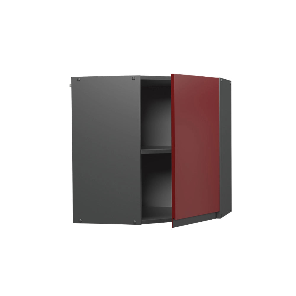 Vicco Mobile angolare da cucina Rosso 57 cm Forma a J