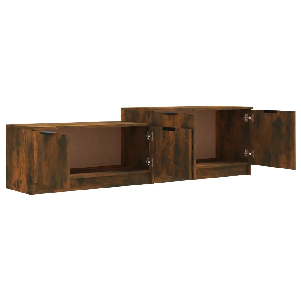 Mobile TV | Armadietto TV | Mobile Porta TV Rovere Fumo 158,5x36x45 cm in Legno Multistrato