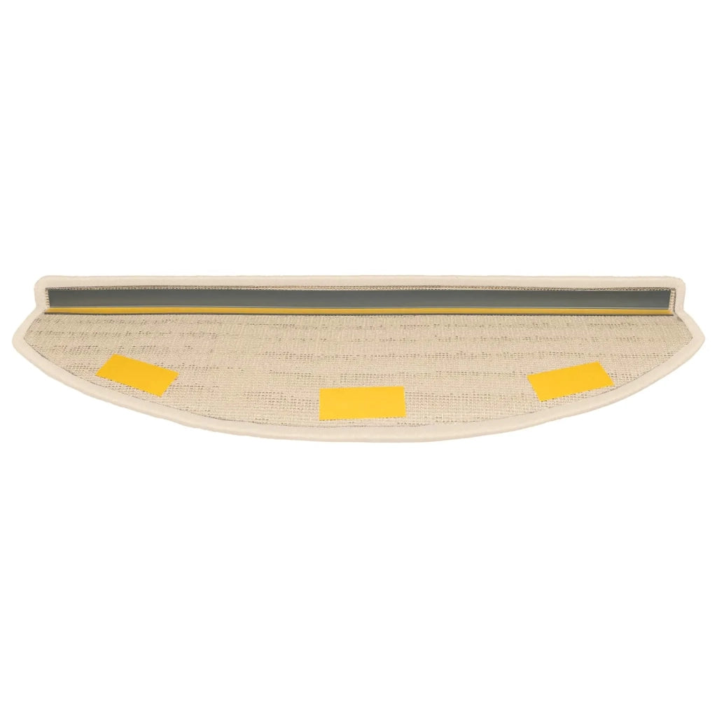 Tappetini per scale autoadesivi Semicircolare 15 pz | Gradini per Scale Bianco