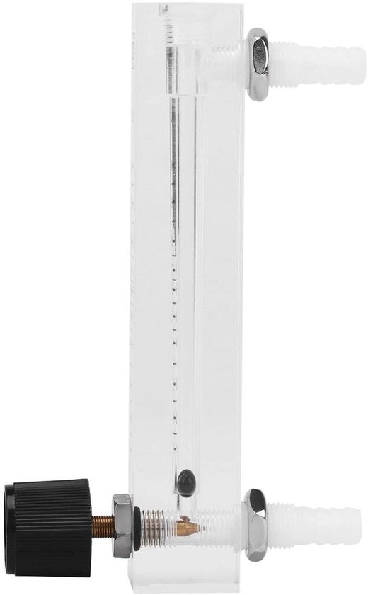 Misuratore di flusso di gas 1-10 LPM - Regolatore di flusso - Contatore di flusso d'aria - Contatore di ossigeno - Connettore 8 mm - Precisione 5% - Contatore di flusso