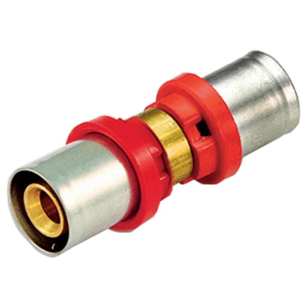 RACCORDO PRESS DIRITTO DOPPIO COMPACT PER MULTISTRATO- 16 x 2,0 -16 x 2,0- TIEMM- pezzi 1