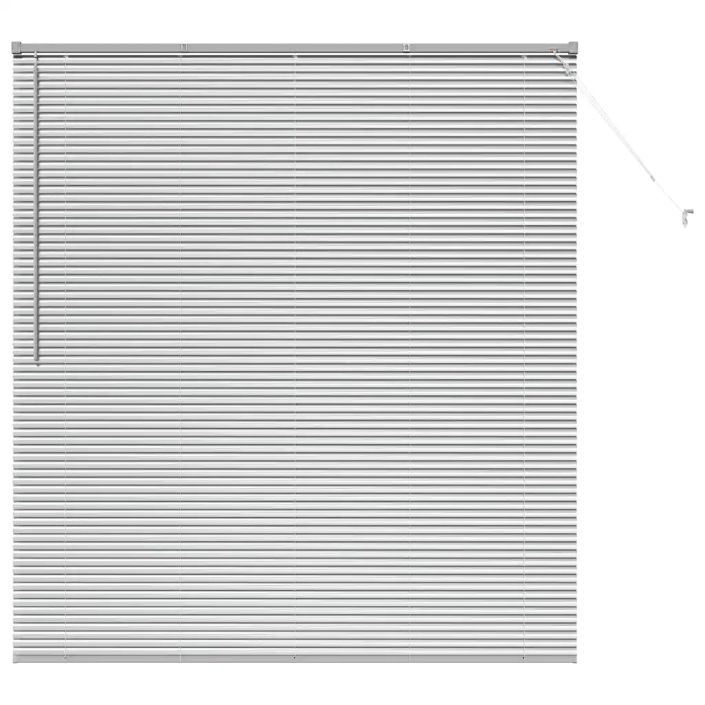 vidaXL Tenda per Finestra con tende Manuale Argento Alluminio