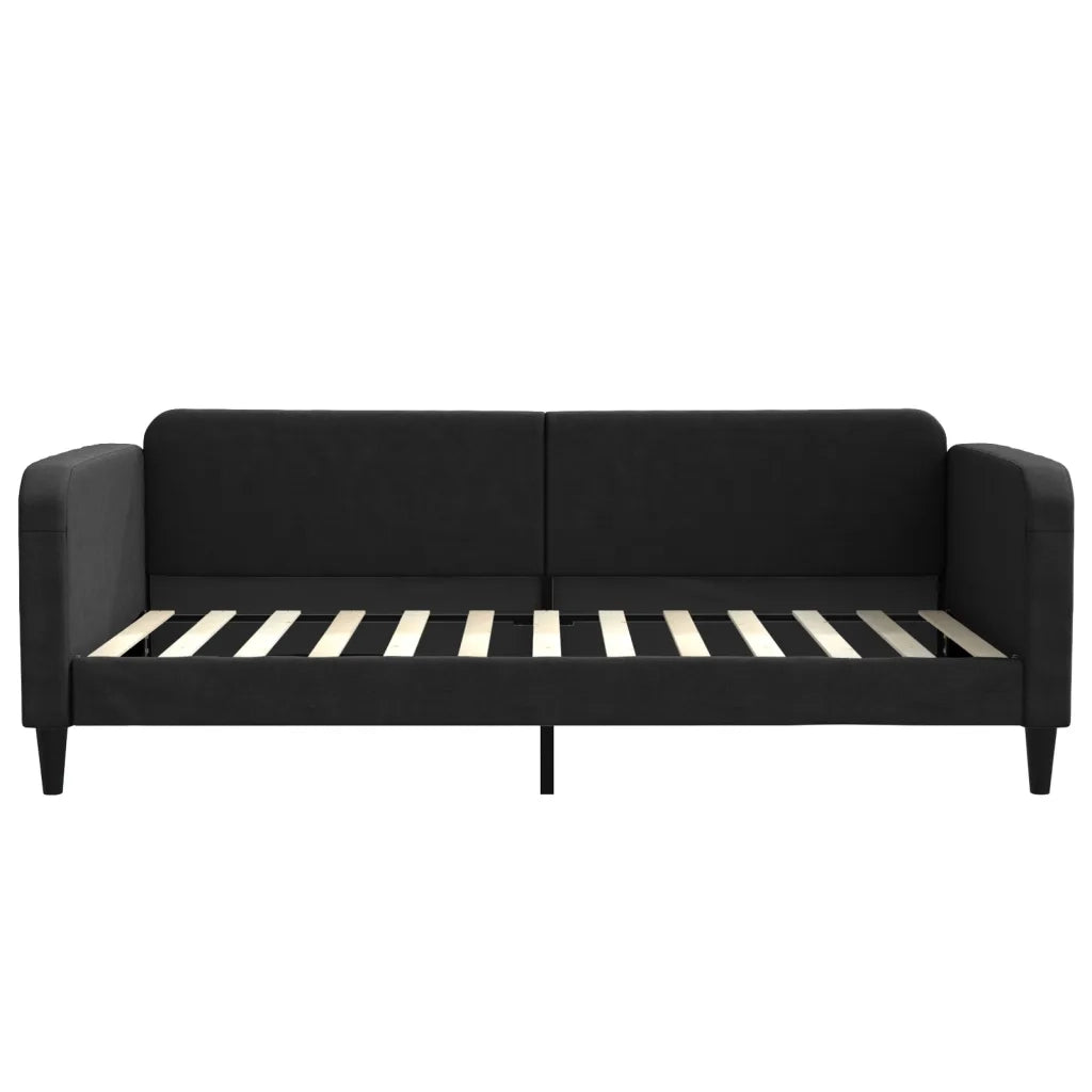 Divano letto | Sof¨¤ letto | Letto singolo Estraibile Nero 100x200 cm in Tessuto