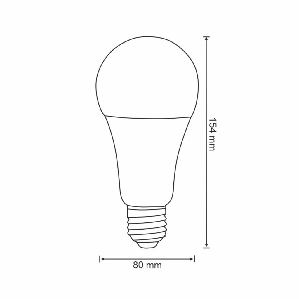 Lampadina LED A80 E27 20W 2000lm 3000K Platinum Polux