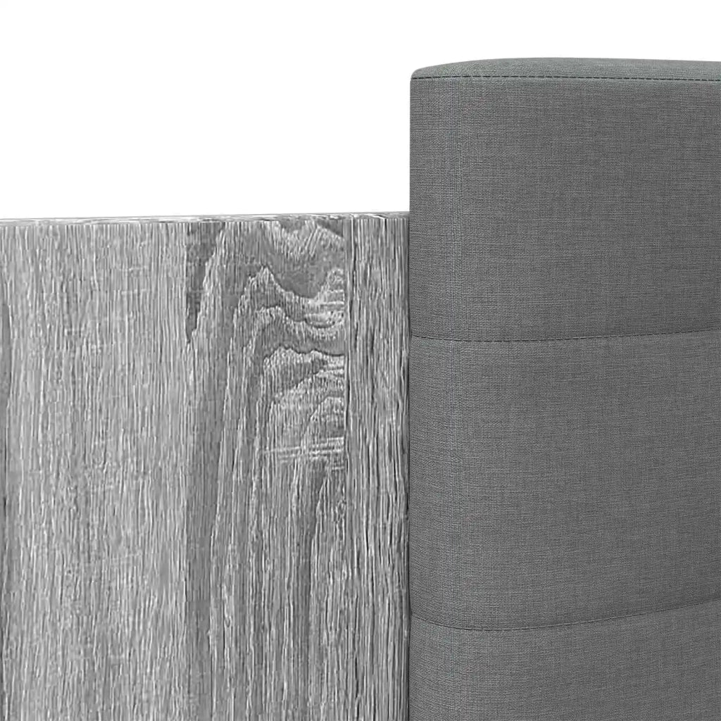 Struttura letto con testata Sonoma grigio 80 x 200 cm 3429577