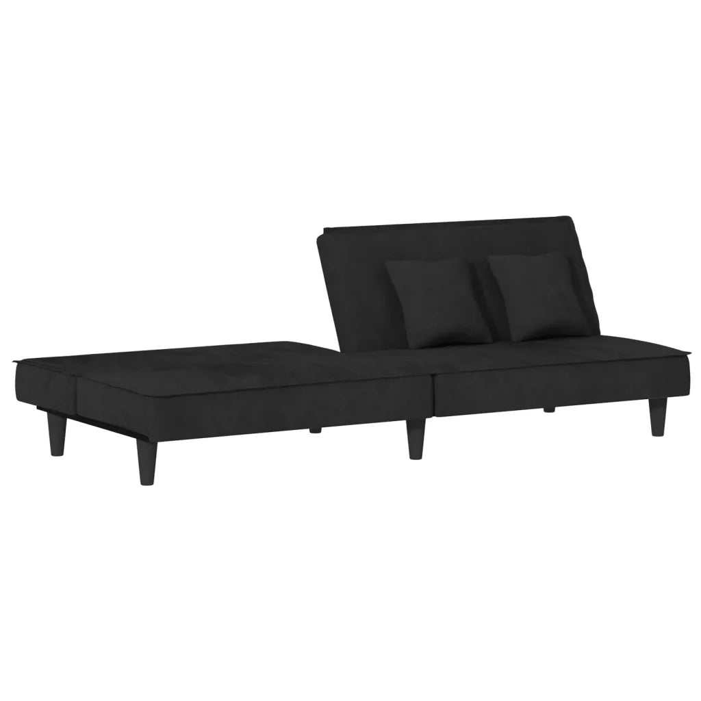 Divano letto | Sof¨¤ letto | Letto singolo Nero in Velluto