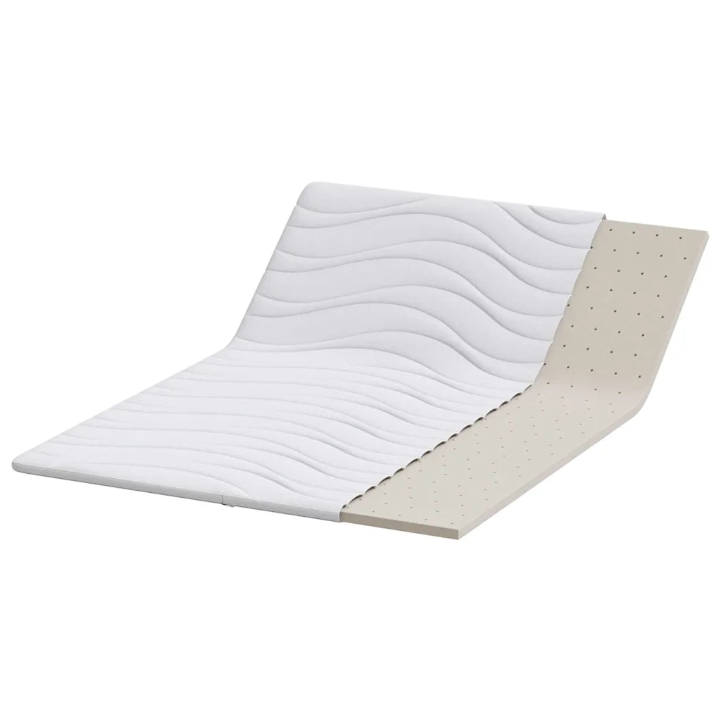 Topper per materasso Bianco 160 x 200 cm Tessuto a maglia 4106420