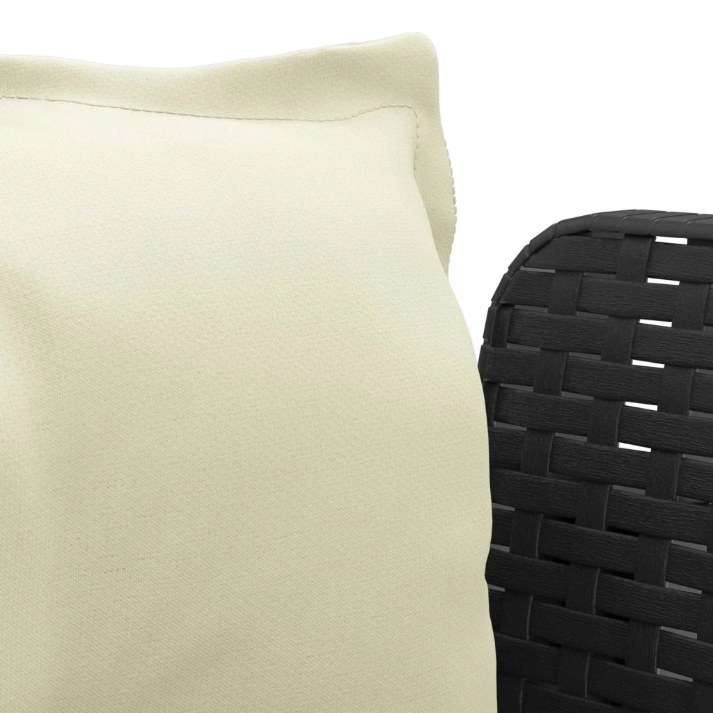 Poltrona a 1 Posto con Cuscini Aspetto Rattan PP Antracite 8011868