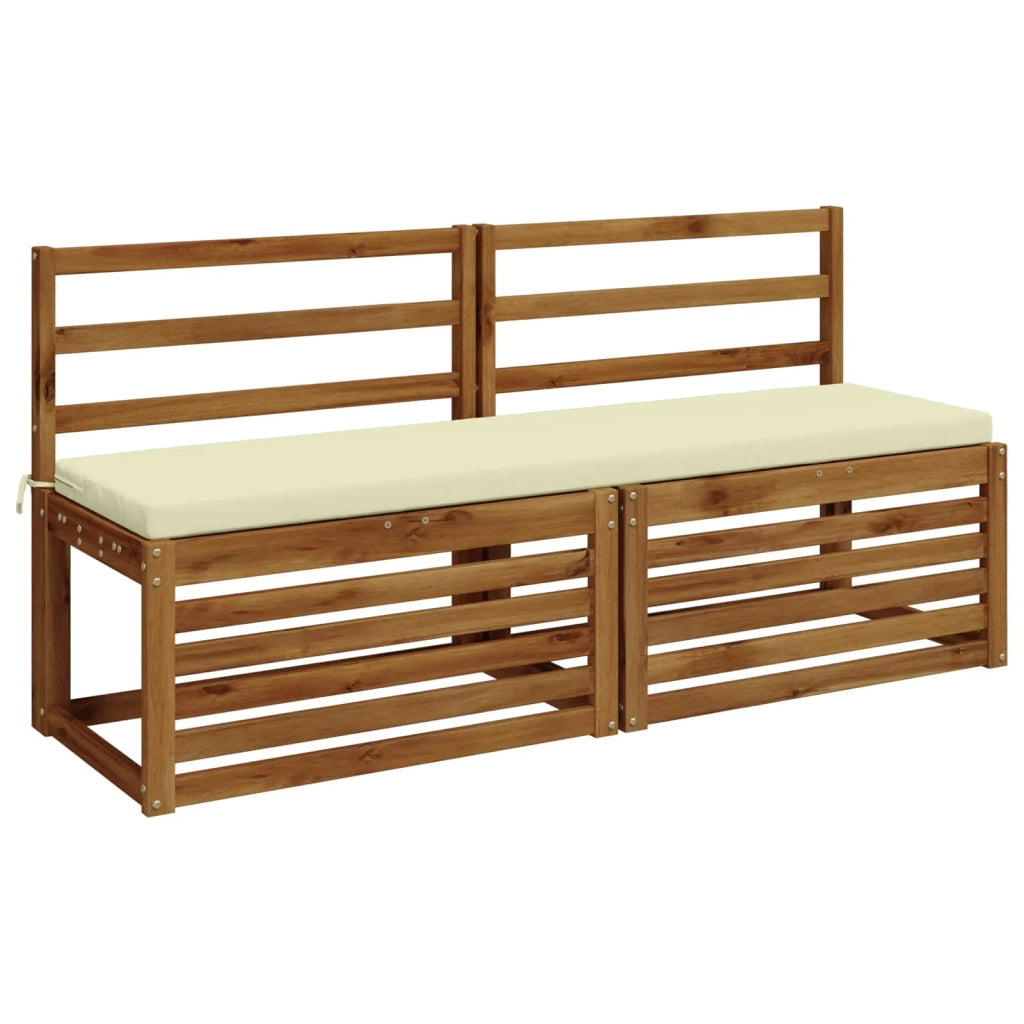 Cuscini per Panchina a 2 Pezzi SOEST 2 pz 100% Poliestere Crema 949057
