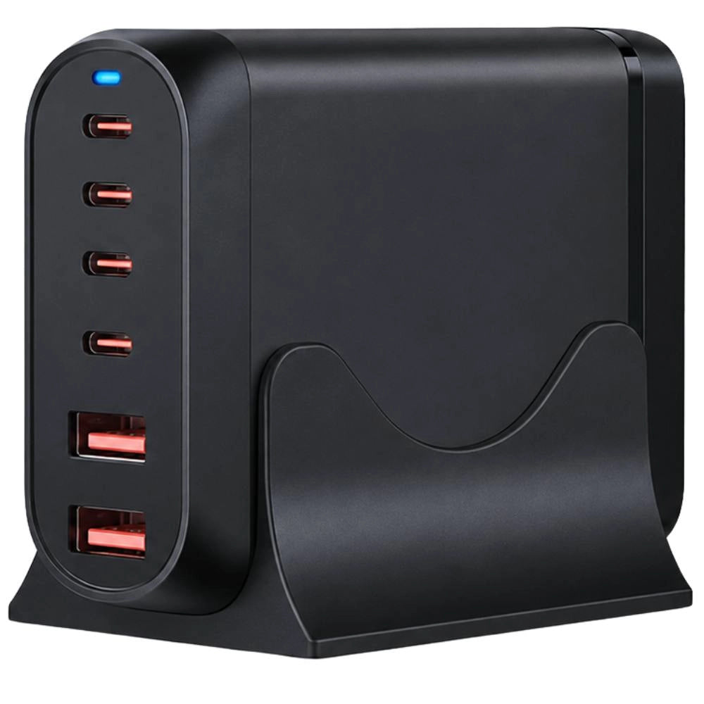Adattatore alimentatore usb 200w con spina europea e porte multiple