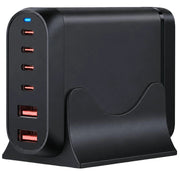 Adattatore alimentatore usb 200w con spina europea e porte multiple