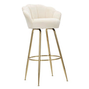Sgabello Bar Vienna Crema cm 55x53x110