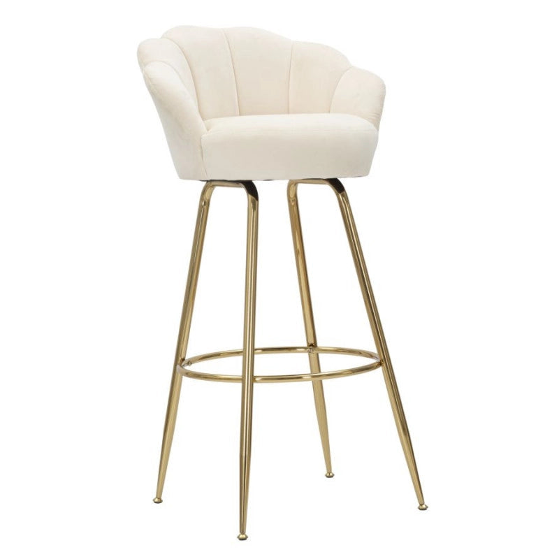 Sgabello Bar Vienna Crema cm 55x53x110