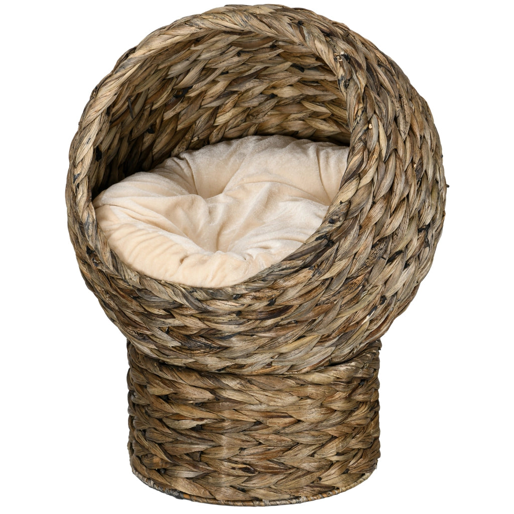 Letto per gatti in rattan con cuscino ¨C Minimal ¨C 40x37x51 cm