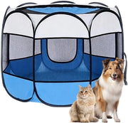 Tenda Portatile per Animali - Opvougbile - 74 x 74 x 43 cm - Ademabile Reticolo - Per Cani/Gatti/Conigli - Impermeabile