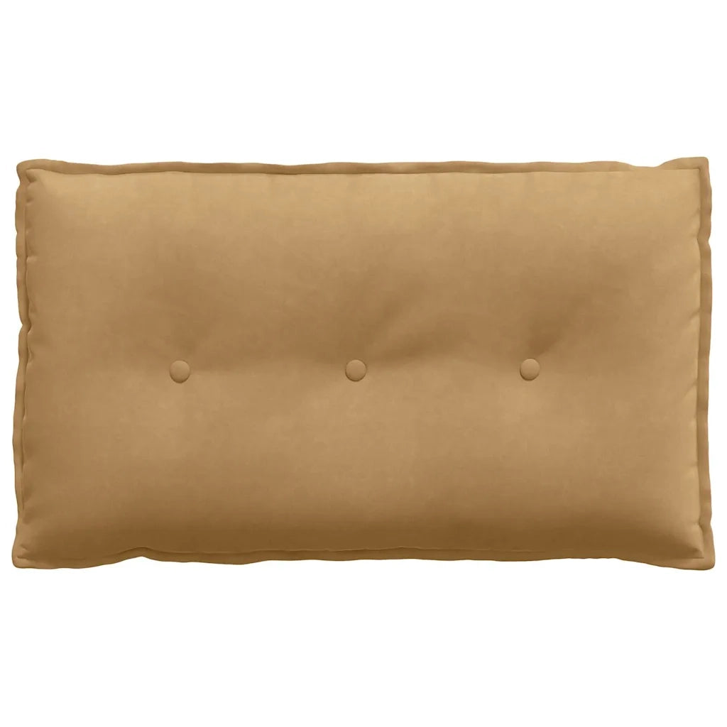 Cuscino per Schiena Marrone 80 x 50 cm Tessuto in Cords 42014726