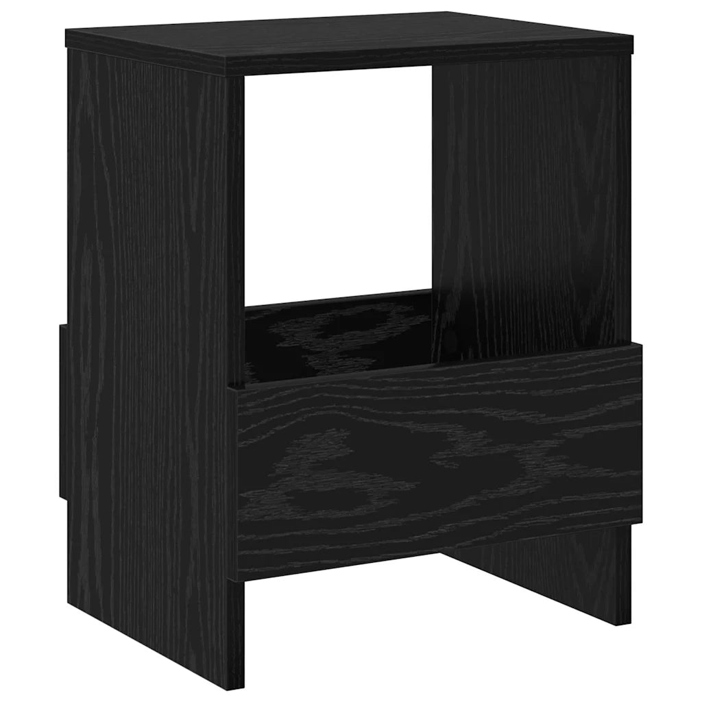 Scaffale per riviste 2 pcs Rovere Nero 35 x 30 x 45 cm 890971
