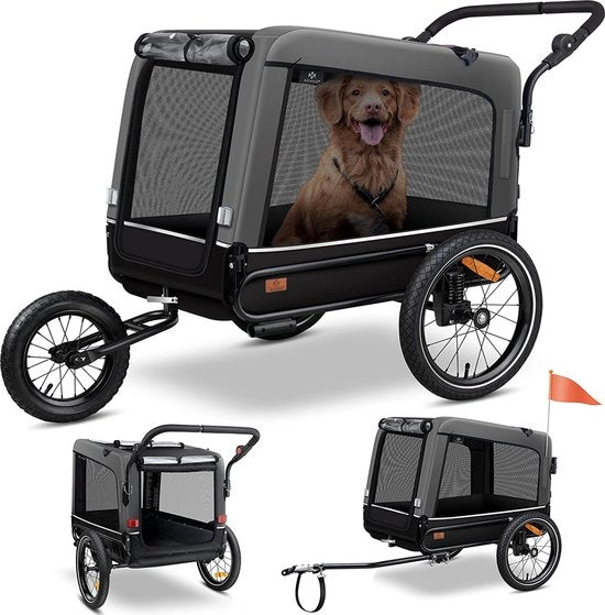 Carrello per cani 3 in 1 - 75 x 103 x 139 cm