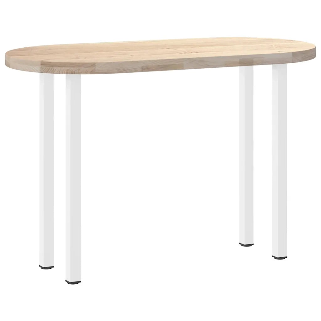 vidaXL Gambe per tavolo consolle 4 pz Bianche 72-74 cm Acciaio