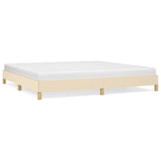 Letto matrimoniale | Letto per adulti | Giroletto senza Materasso Crema 200x200 cm in Tessuto