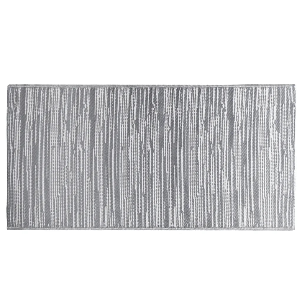 Tappeto da Esterni ARAKIL Grigio 190x290 cm in PP 310439