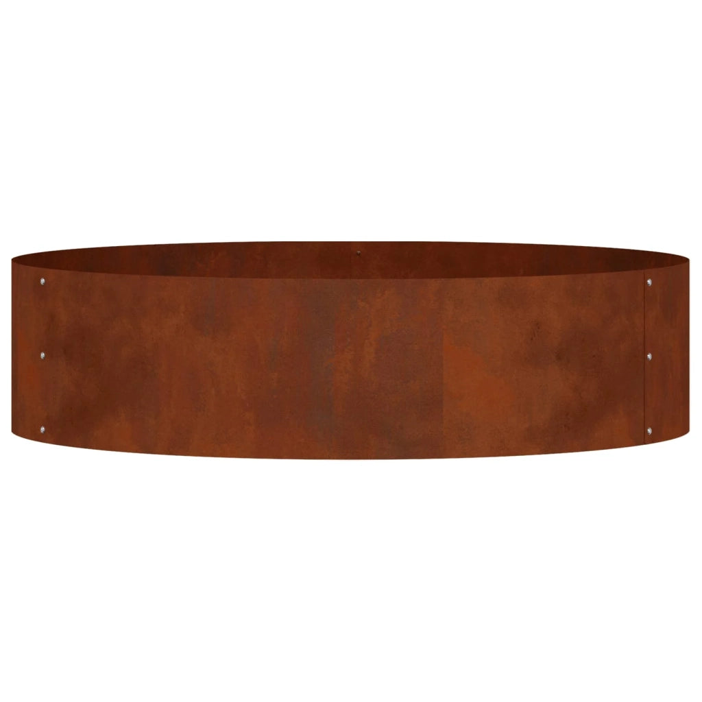 Anello per vaso-Supporto per Vaso Marrone 80 x 80 x 20 cm Acciaio CorTen