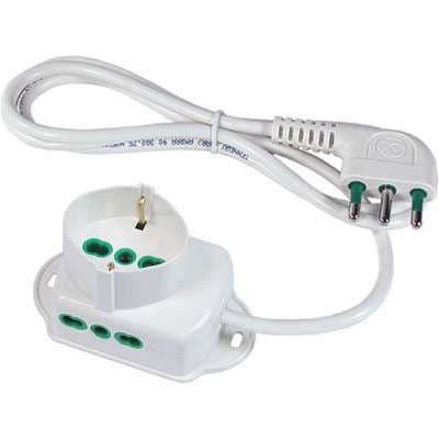 MULTIPRESA BIPASSO + SCHUKO FME - 3 POSTI