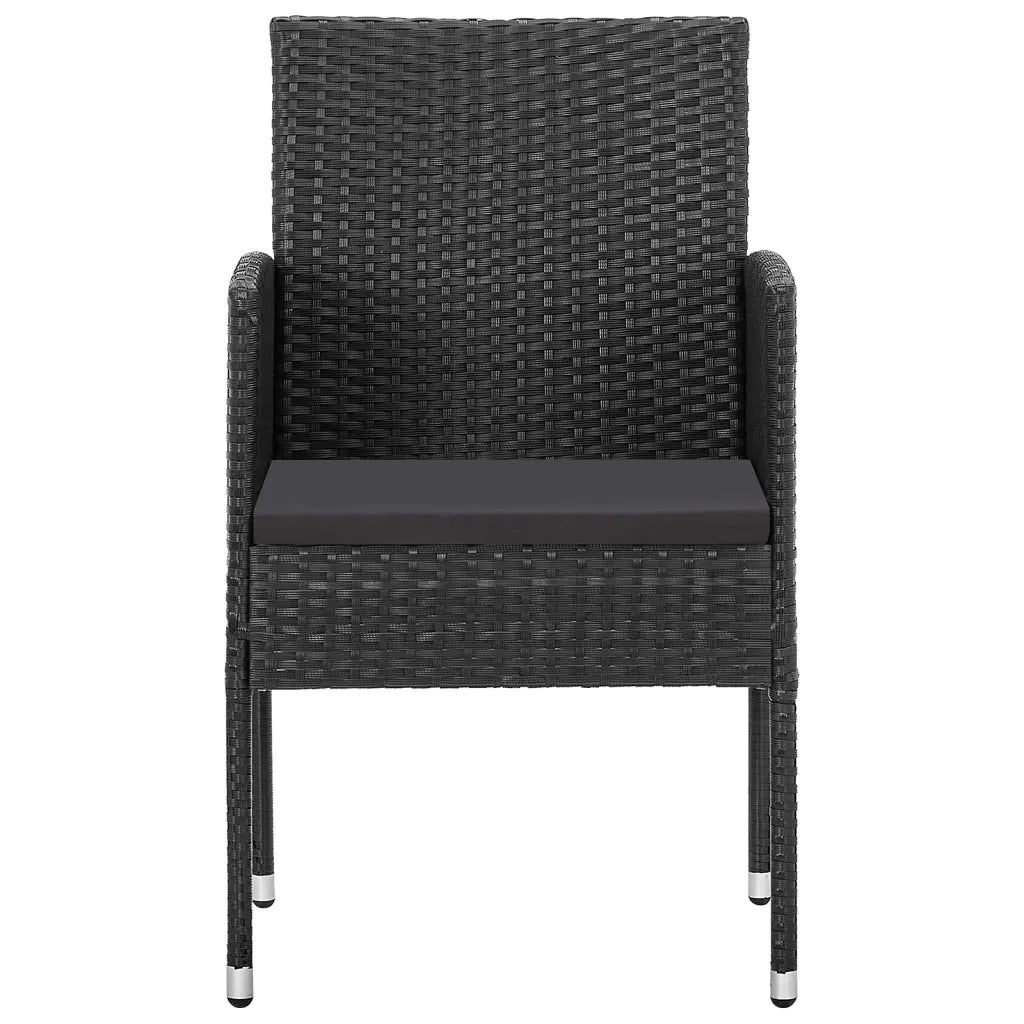 Set da Pranzo da Giardino 9 pz Nero 3099618