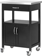 Carrello da cucina in bambù - 60 x 44,5 x 91 cm