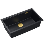 Lavello In Granito Logan 110 Black Tappo nero