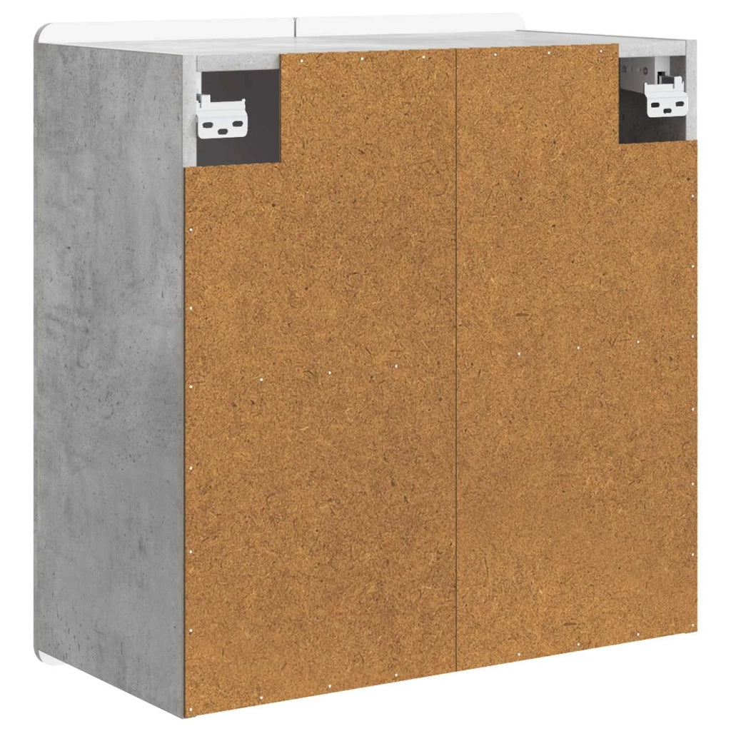 Mobiletto a muro Grigio Cemento 59 x 31 x 64 cm 898238