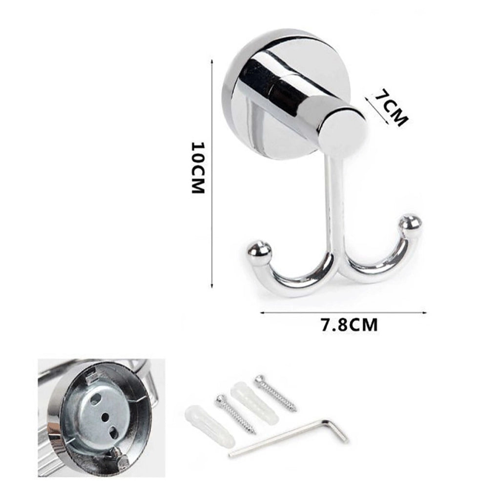 GANCIO APPENDIABITI BAGNO MURO GANCI ASCIUGAMANI CASA CROMATO DA PARETE DGO-007
