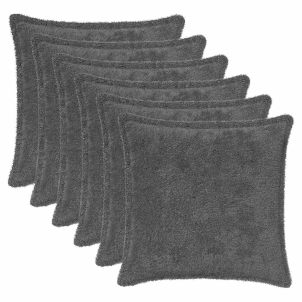 Federa 6 pcs HOUTEN Grigio Scuro 30 x 30 cm 916018