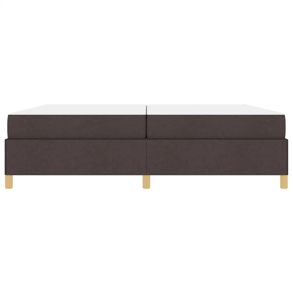 Struttura del letto Marrone Scuro 200 x 200 cm Tessuto
