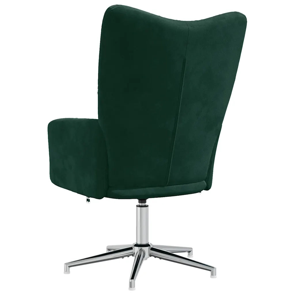 Poltrona Relax Verde Scuro in Velluto 328119