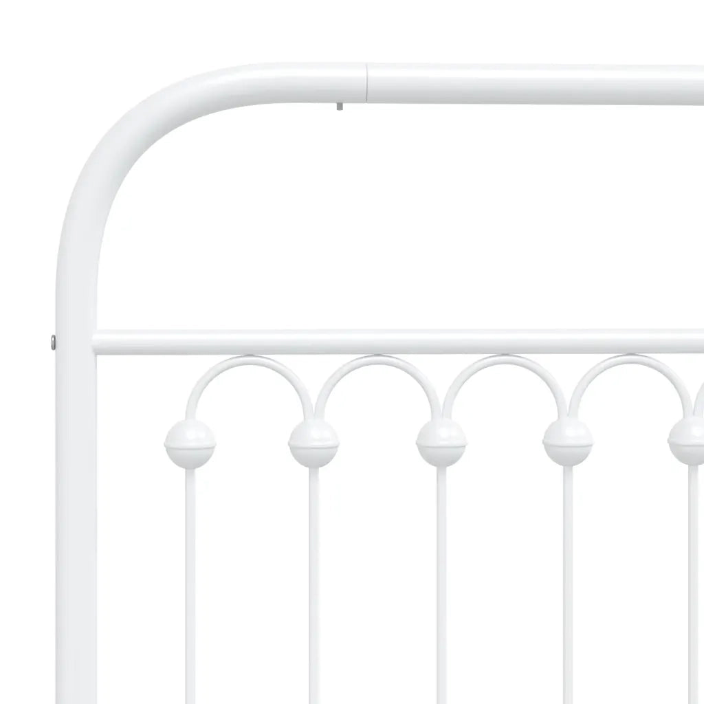 Testiera di Ricambio in Metallo Bianco 135 cm 376681