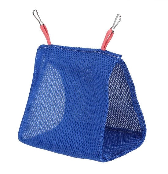 Matassa per uccelli da appendere - Ademend - Giocattolo per animali domestici - Nido 16x13x12,5 cm - Facile da installare - Materiales mesh duraturo