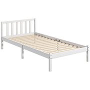 Letto Singolo con Testiera ¨C Minimal ¨C Legno 90x190 cm Bianco