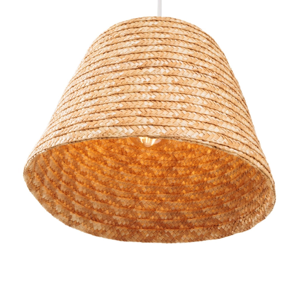 Lampada a sospensione Maxlight POT bianca paglia Ø30 E27