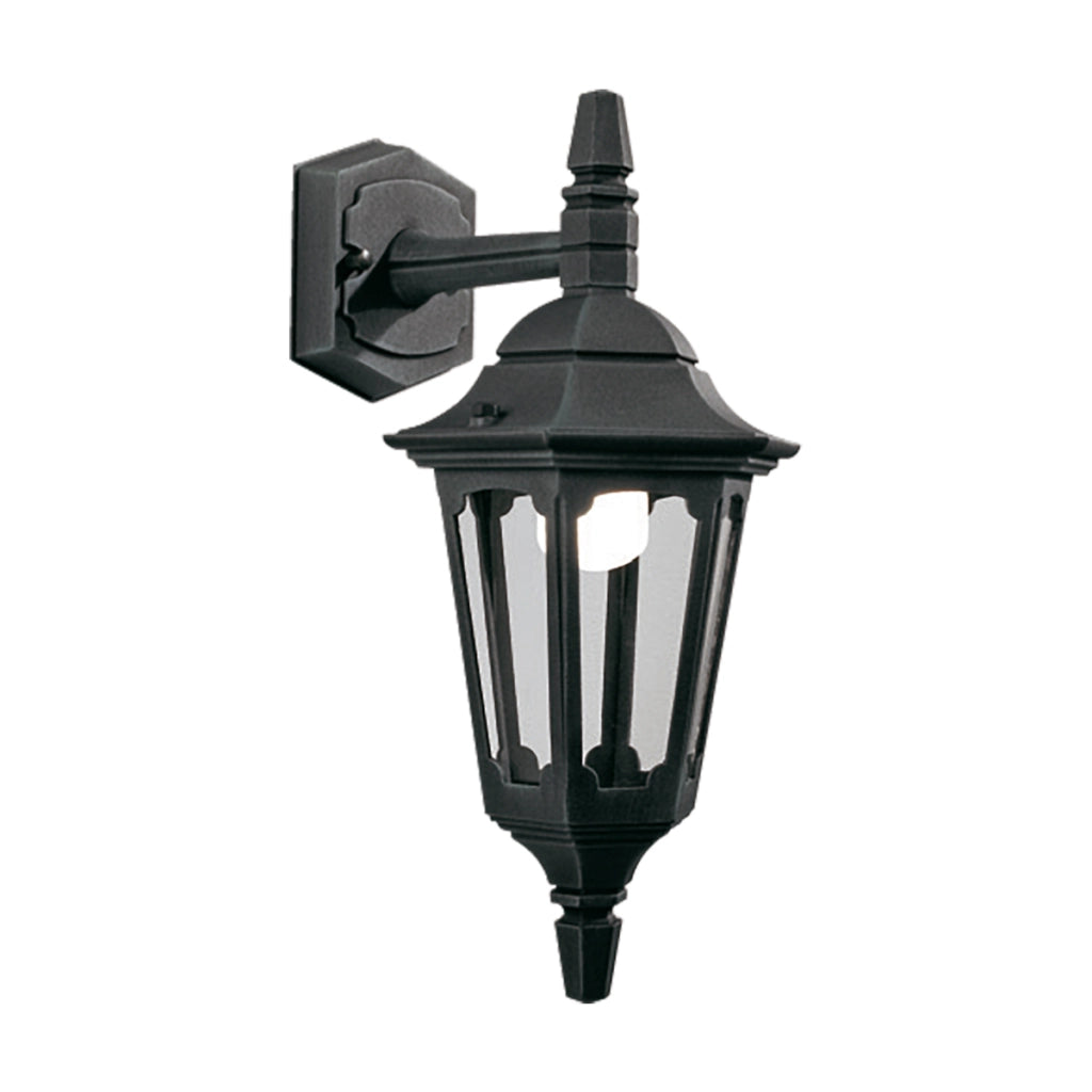 Applique da parete esterna nera E27 60W Parish Mini Elstead
