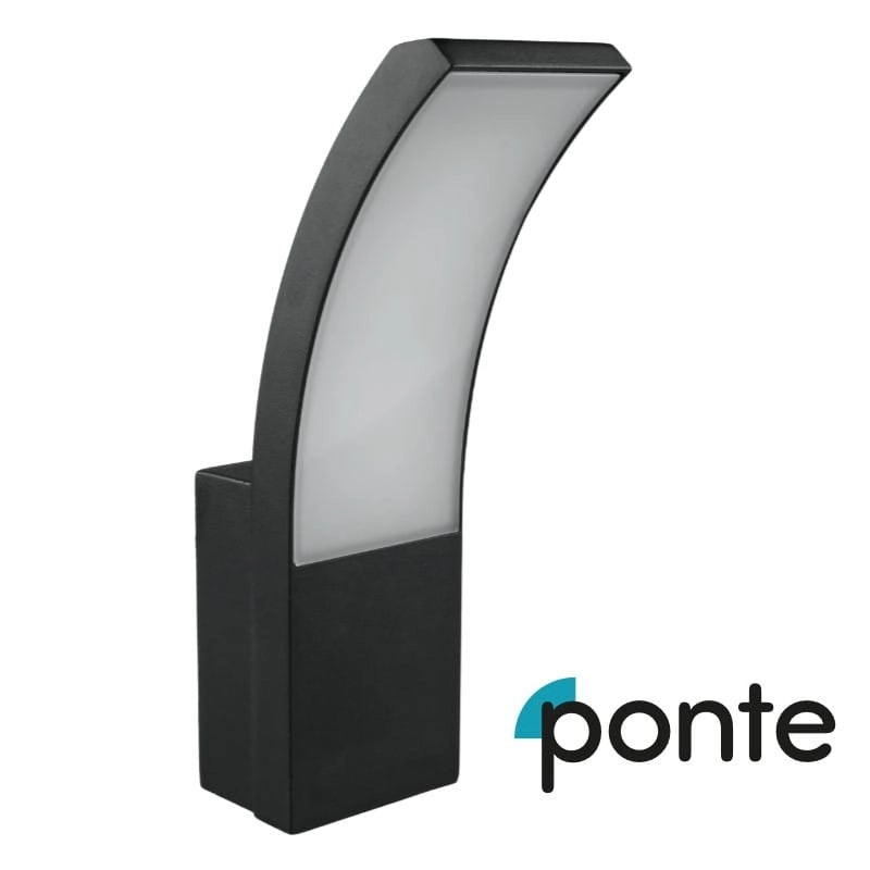 Applique esterna LED 9W 4000K 1000lm IP54 nera DPM