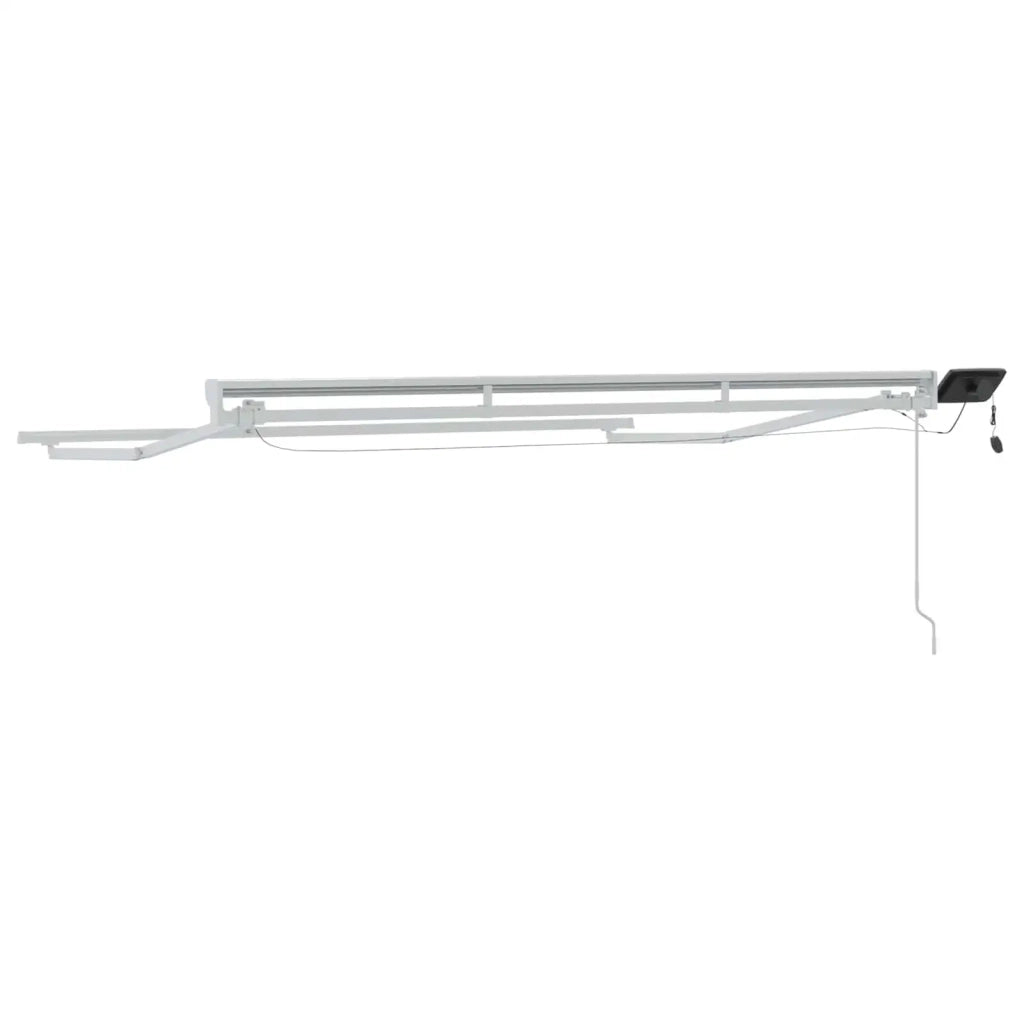 Cornice per Tenda Manuale con LED Bianco 3 x 2 m Alluminio 42024795