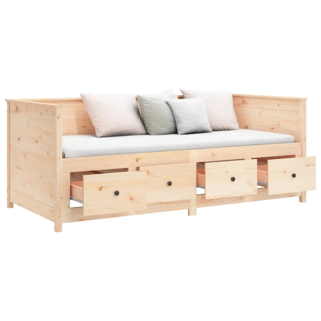 Letto singolo | Letto per adulti | Dormeuse senza Materasso 90x190 cm in Legno Massello di Pino